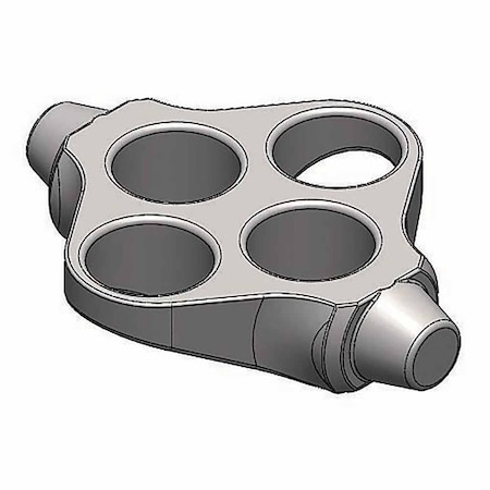 Globe Scientific Buckets, For Use With GCC-MP-SWING Rotor, 4 Tubes/Bucket, PK4 GCC-MP-SWING-15ML16